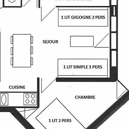 Cosy 2 Pieces + Cabine, Ski-in/ski-out, Balcon Sud, Renove, 6 Pers, Montchavin Les Coches * La Plagne